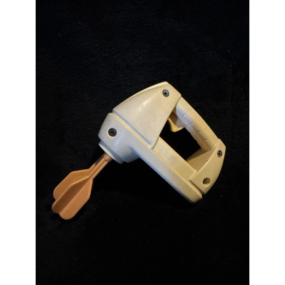 Vintage 80s Yellow Fisher Price Fun with Food Hand Mixer